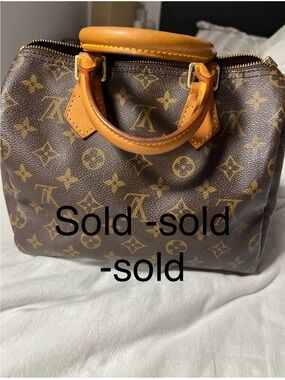 SOLD SOLD SOLD SOLD 
Louis Vuitton preloved Brown speedy 25